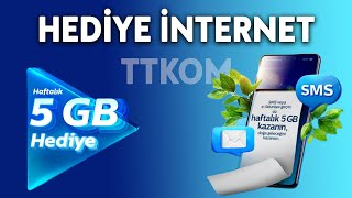 TÜRK TELEKOM BEDAVA 5 GB İNTERNET KAZANMA TÜRK TELEKOM HEDİYE İNTERNET KAZANMA 2024 [upl. by Yrruc]