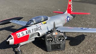 Freewing T33 Shooting Star MAIDEN FLIGHT review USAF 80mm EDF Jet [upl. by Oniger]