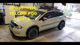 Subaru Crosstrek YELLOW Fog Light Bulbs [upl. by Hguh]