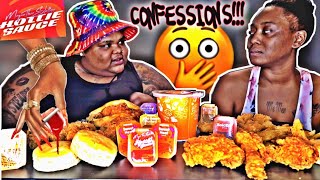 VLOGTOBER DAY 21  WE TRIED MEGAN THEE STALLION HOTTIE SAUCE  CONFESSIONS HILARIOUS [upl. by Mialliw]