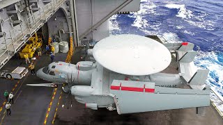 US Launching 400 Million Advanced Spy Plane from Aircraft Carrier in Ocean [upl. by Anis]