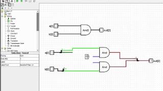 Exemple de circuit équivalents multibit avec logisim [upl. by Ellertal85]