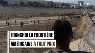 500 migrants tentent de franchir la frontière américaine à Tijuana [upl. by Kcinnay29]