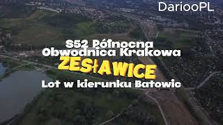 S52 Północna Obwodnica Krakowa Zeslawice lot w kierunku Batowic Postep prac z dnia 03092023 [upl. by Suzetta43]