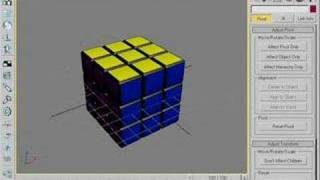 Animating a Rubiks Cube in 3DS Max tutorial a simpler way [upl. by Avot696]