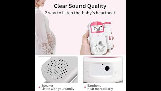 Using Fetal Doppler at Home review and Tips Baby Monitor [upl. by Spragens]