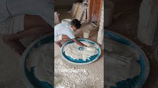 How to make gypsum ceiling rose shortvideo foryou [upl. by Ayidan]