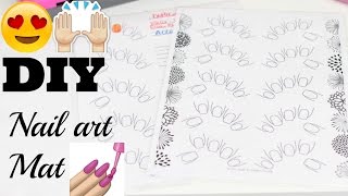 DIY nailart mat Great for practicing nail art [upl. by Dara954]