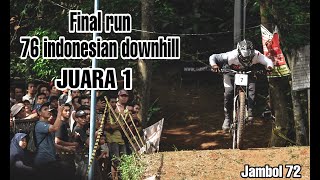 Jambol juara 1 men elite 76 INDONESIAN DOWNHILL SERIES 2 ternadi bike park [upl. by Hgielac532]