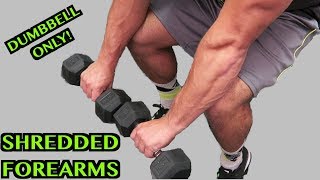 Intense Tabata Dumbbell Forearm Workout HIIT [upl. by Broucek447]