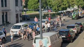 Anklam Umzug am 17052024 anlässlich 150 Jahre Feuerwehr Anklam [upl. by Zosema550]