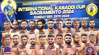 LIVE  Sacramento International Kabaddi Cup 2024  USA Kabaddi [upl. by Atinahs]