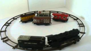 Vintage MARX NEW YORK CENTRAL LINES 6 pc WIND UP TRAIN SET [upl. by Varuag]