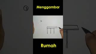 3 Skills Menggambar Rumah untuk Anak  Anak shorts gambarmewarnai belajarmewarnai menggambar [upl. by Shakti]