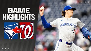 Blue Jays vs Nationals Game Highlights 5424  MLB Highlights [upl. by Ruder]