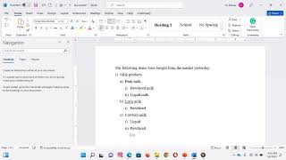 Paragraph formatting in Word  Create a Multilevel list [upl. by Akisej]