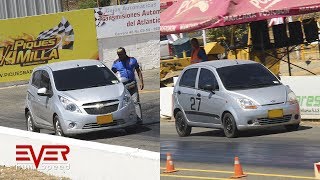 Chevrolet Spark vs Spark GT  19 y 18 seg Copa Carnaval 2018 [upl. by Nosnor]