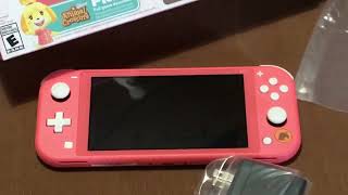 Switch lite  Animal crossing edition [upl. by Enellij]