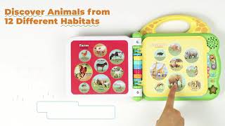 LeapFrog 100 Animals Book Green [upl. by Livvi]