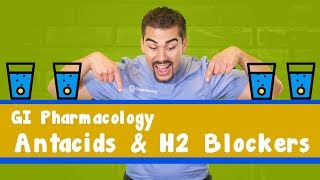 GI pharmacology Antacids amp H2 blockers [upl. by Frannie]