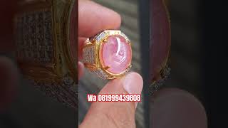 Pink ruby burma 1350crt  mirah mawar  gemstone  jewelry  silver ring [upl. by Akinajnat628]