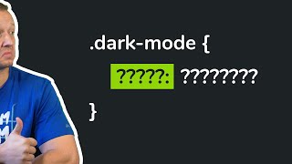 Full Dark Mode with only 1 CSS PROPERTY [upl. by Mahseh]