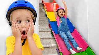 Stair Slide Adventure with Chris and friends [upl. by Anujra]