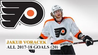 Jakub Voracek 93 All 20 Goals of the 201718 NHL Season [upl. by Eojyllib]