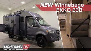 New Winnebago EKKO 23B Selenite Full Body Paint on the MercedesBenz AWD Chassis LichtsinnRVcom [upl. by Llydnek]