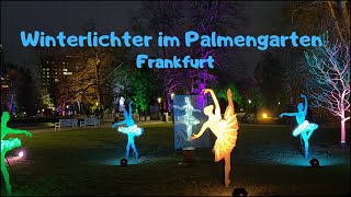 Winterlichter im Palmengarten in Frankfurt  Lightshow Frankfurt  Germany [upl. by Wolfgram]