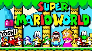 Super Mario World  Full Game  No Damage 100 Walkthrough All Secret Exits [upl. by Nnaer]