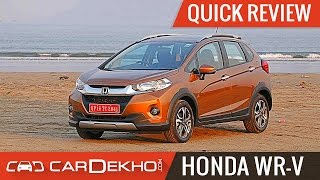 Honda WRV  Quick Review  CarDekho [upl. by Eelanej959]