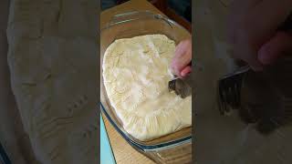 Homemade Crispy Ham and Cheese Pie [upl. by Annairda]