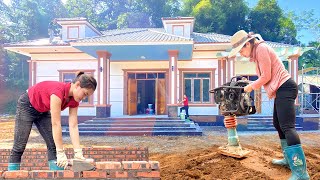 VIDEO 2000 Hours The Girl and Builders Working Tirelessly To Build a 100000 House in 3 Months [upl. by Nevag261]