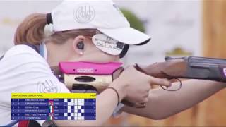 2018 European Championship Shotgun Leobersdorf Austria  Trap Women Junior Final [upl. by Venditti]