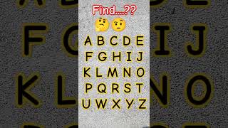 Find missing letter🤨🤔 english quiz gk puzzle facts [upl. by Hammond]