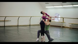 SPARTACUS Rehearsal  Bolshoi Ballet in Cinema  Denis Rodkin  Maria Vinogradova [upl. by Enale]