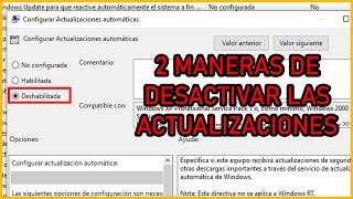 ⛔️DESACTIVAR ACTUALIZACIONES AUTOMATICAS de WINDOWS 10 para siempre [upl. by Caughey]