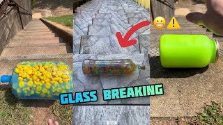 Crushing Crunchy amp Soft Things  Breaking glass bottles ⚠️😬 Compilation asmr 05 satisfying [upl. by Acirfa43]