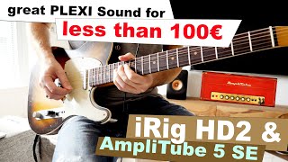 Great Telecaster Plexi Tone with iRig HD 2 and AmpliTube 5 SE [upl. by Katy]