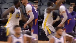 Draymond Green gets ejected for swinging and hitting Jusuf Nurkic in the head 😳 [upl. by Netsyrc]