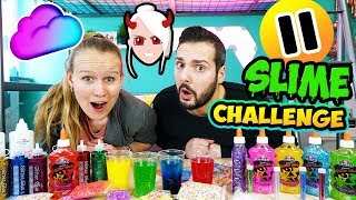 PAUSE SCHLEIM CHALLENGE mit Kaan gegen Kathi Wer macht den schöneren Slime [upl. by Ibob]