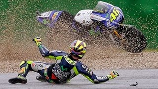 Rossi Jatuh Lorenzo Raih Pole Position di GP Valencia [upl. by Soph611]