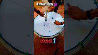 Destructive Beyblade battle beyblades homemadebeyblade [upl. by Orelu]