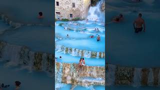 Tuscany Italy🇮🇹  Terme di Saturnia spa  Thermal pools  Swimming pools Tuscany pool  Italy [upl. by Coulombe298]