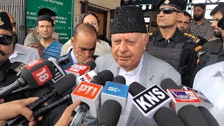 Farooq Abdullah congratulates Jamaat for taking part in elections [upl. by Baram]