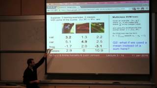 CS231n Winter 2016 Lecture 3 Linear Classification 2 Optimization [upl. by Riccardo]