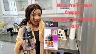 AUTHENTIC POUNDED YAM USING NINJA PROFESSIONAL CHOPPER  NJ1002UKBK 200W [upl. by Reich]