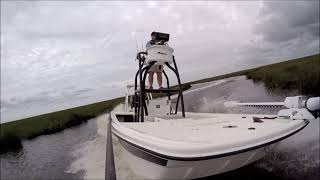 Mako Pro Skiff Top Drive Running Video Tower Boat [upl. by Alrep]