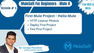 4Hello Mule Application First Mule ProjectHTTP ListnerREST APIMulesoft Tutorials MCD amp MCIA [upl. by Rehpotsirhc]